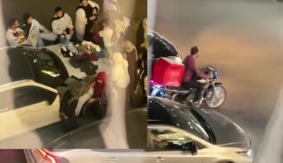 صاحب سيارة يترك بائع ملابس يستغل سيارته حتى يبيع عليها بضاعته