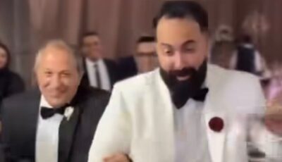 على أغنية الواد طالع لمين .. محافظ بورسعيد السابق يرقص في حفل زفاف نجله