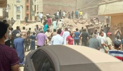 انهيار عقار من 4 طوابق بالمنيا.. والحماية المدنية تبحث عن ناجين أسفل الأنقاض